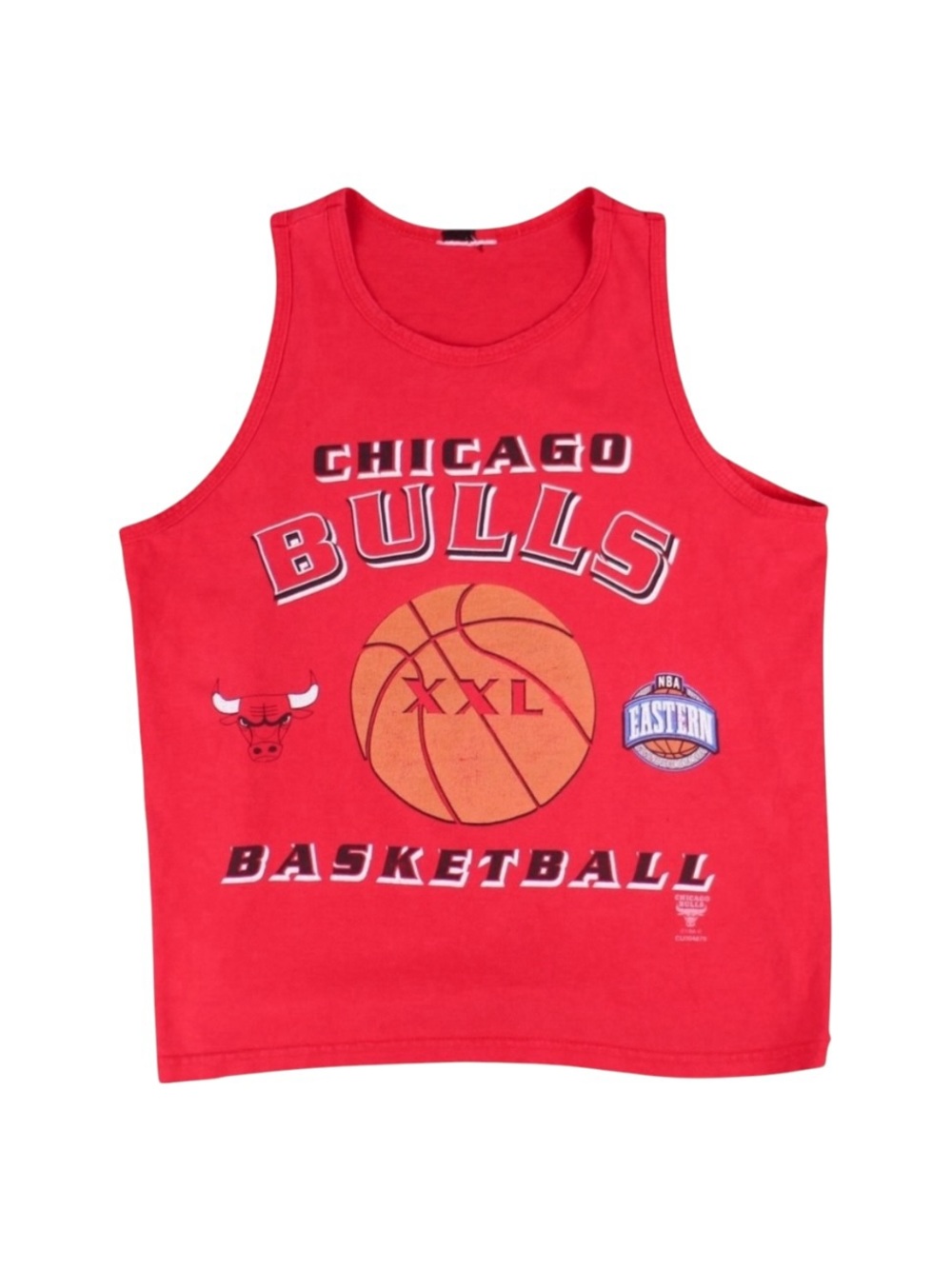 Vintage 90s Chicago Bulls Tank‎ Top Red NBA Basketball Youth Size Large